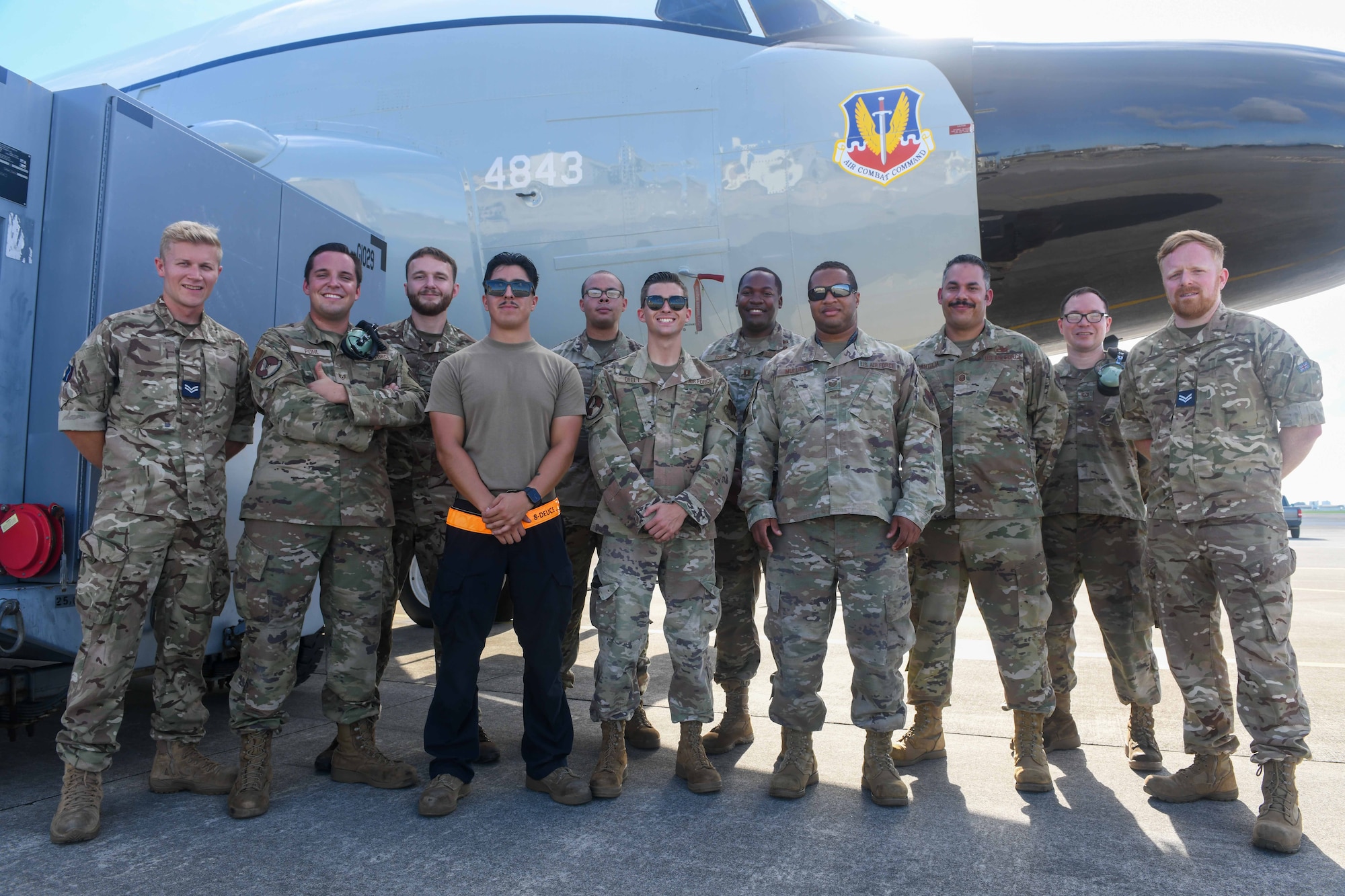 Airmen and Aviators pose for group photo.
