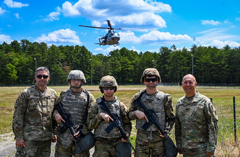 U.S. Army Soldiers assigned to the U.S. Army Reserve, 78th Training Division, prepare to upload a crate of mail onto a UH-60 during Exercise Postal Warrior 2022 at Joint Base McGuire-Dix-Lakehurst, N.J. on 10 Aug, 2022. Postal Warrior 2022 is a standalone, task-focused exercise, designed to train and challenge postal units in the skill sets and competencies needed to support Theater Postal Operations and increase individual and collective readiness. Approximately 600 soldiers participated in the exercise, which included both classroom and simulated field training at the Army Support Activity Fort Dix Ranges.