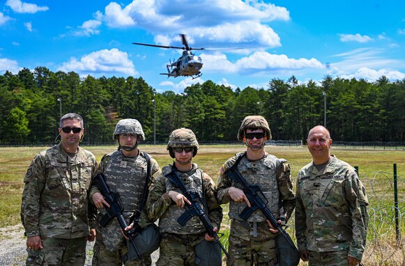 U.S. Army Soldiers assigned to the U.S. Army Reserve, 78th Training Division, prepare to upload a crate of mail onto a UH-60 during Exercise Postal Warrior 2022 at Joint Base McGuire-Dix-Lakehurst, N.J. on 10 Aug, 2022. Postal Warrior 2022 is a standalone, task-focused exercise, designed to train and challenge postal units in the skill sets and competencies needed to support Theater Postal Operations and increase individual and collective readiness. Approximately 600 soldiers participated in the exercise, which included both classroom and simulated field training at the Army Support Activity Fort Dix Ranges.