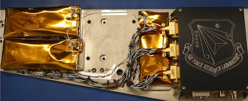 The Advanced Structurally Embedded Thermal Spreader Two, or ASETS-II, Oscillating Heat Pipe experiment, developed at the Air Force Research Laboratory Space Vehicles Directorate, Kirtland Air Force Base, New Mexico, was designed to solve spacecraft thermal challenges. (Courtesy photo)