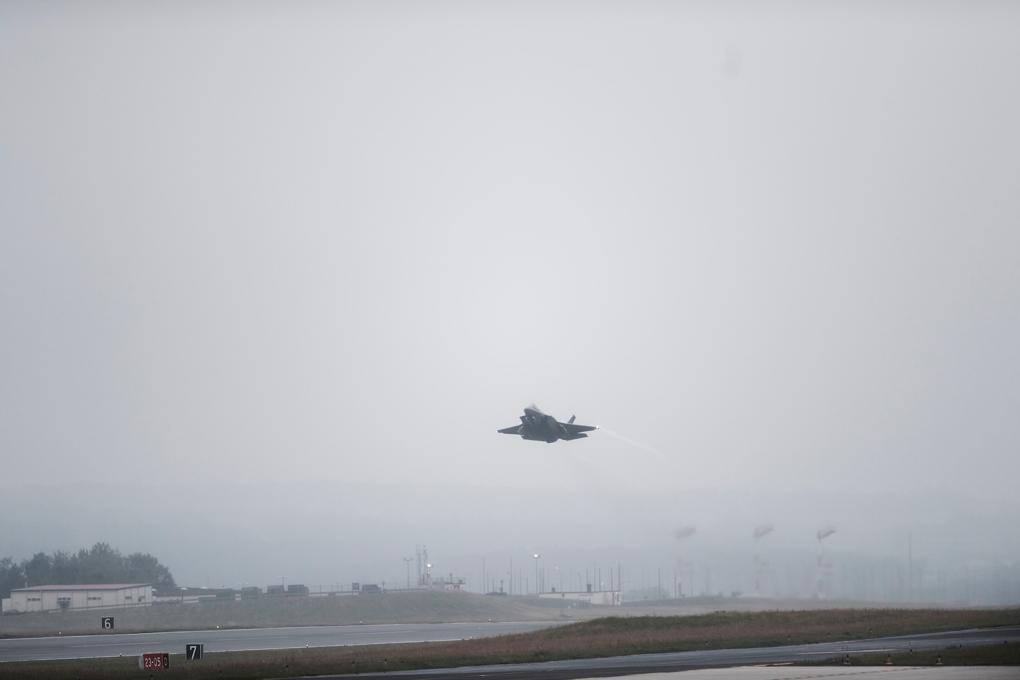Photos of Airmen and F-35 aircraft assigned to the 158th Fighter Wing on the flight line at Spangdahlem Air Base in Germany, June 21, 2022. Aircraft and Airmen from Vermont's 158th Fighter Wing deployed to Germany for more than three months as part of ongoing NATO efforts in Europe.