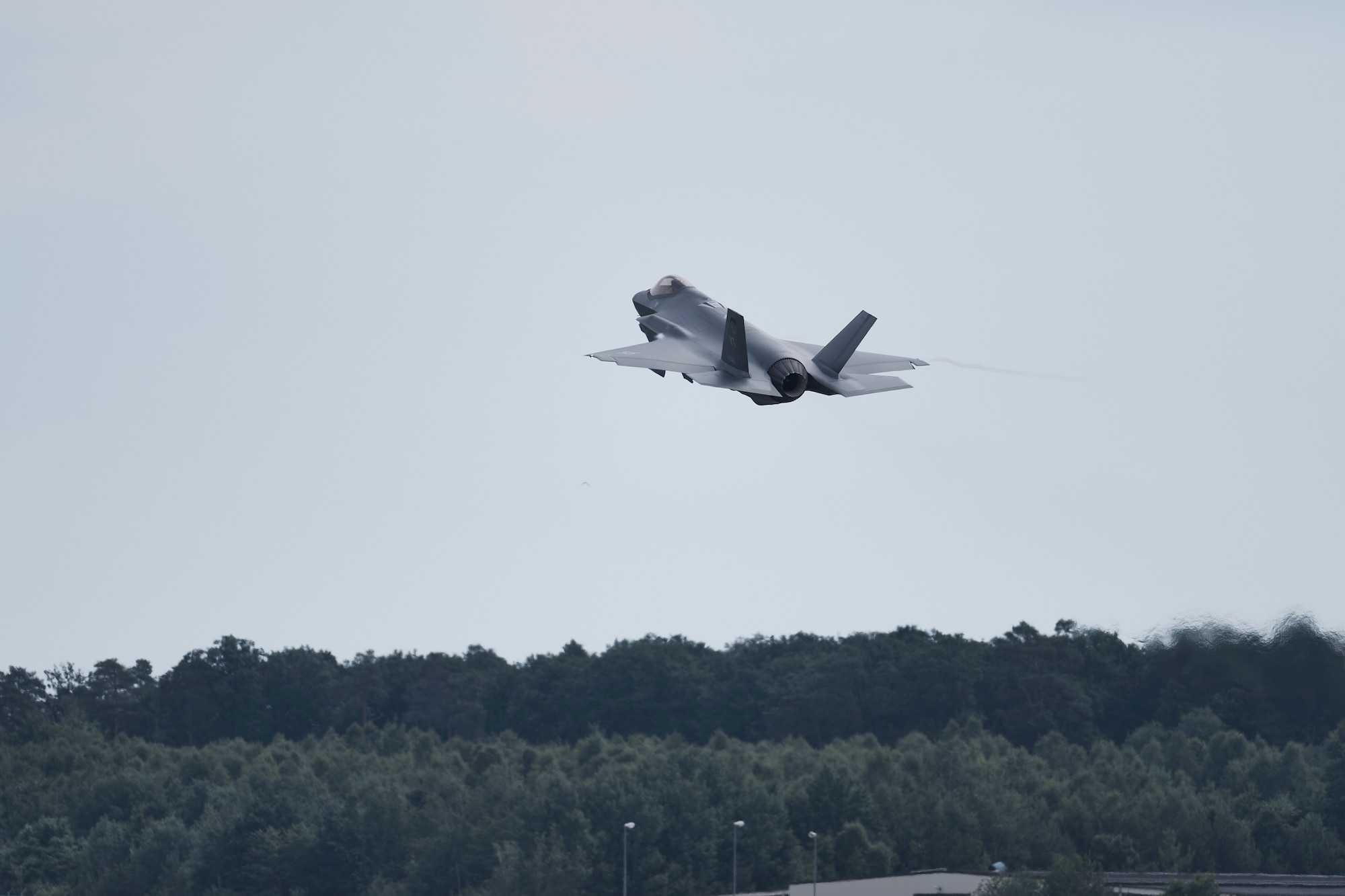 Photos of Airmen and F-35 aircraft assigned to the 158th Fighter Wing on the flight line at Spangdahlem Air Base in Germany, June 21, 2022. Aircraft and Airmen from Vermont's 158th Fighter Wing deployed to Germany for more than three months as part of ongoing NATO efforts in Europe.