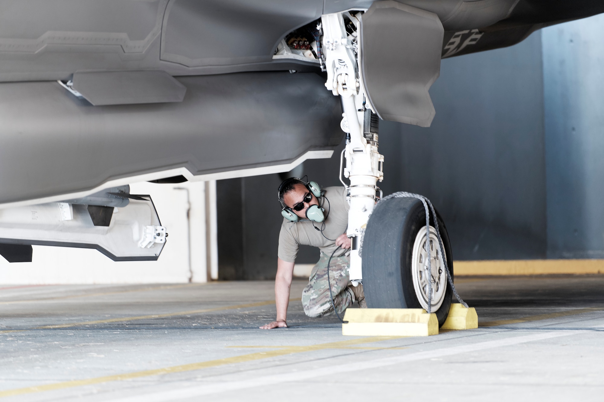 Photos of Airmen and F-35 aircraft assigned to the 158th Fighter Wing on the flight line at Spangdahlem Air Base in Germany, June 21, 2022. Aircraft and Airmen from Vermont's 158th Fighter Wing deployed to Germany for more than three months as part of ongoing NATO efforts in Europe.
