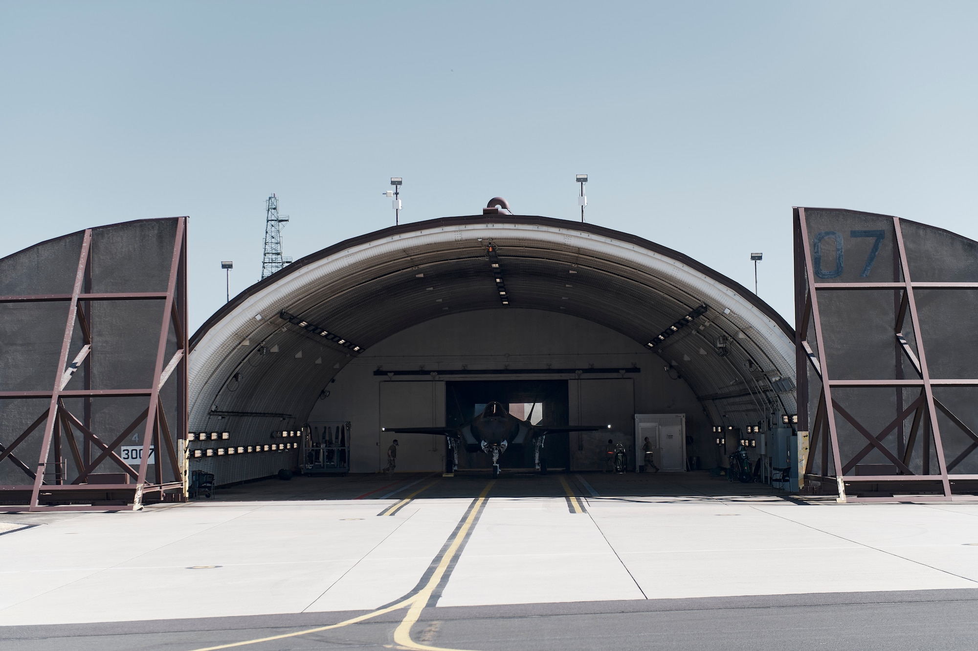 Photos of Airmen and F-35 aircraft assigned to the 158th Fighter Wing on the flight line at Spangdahlem Air Base in Germany, June 21, 2022. Aircraft and Airmen from Vermont's 158th Fighter Wing deployed to Germany for more than three months as part of ongoing NATO efforts in Europe.