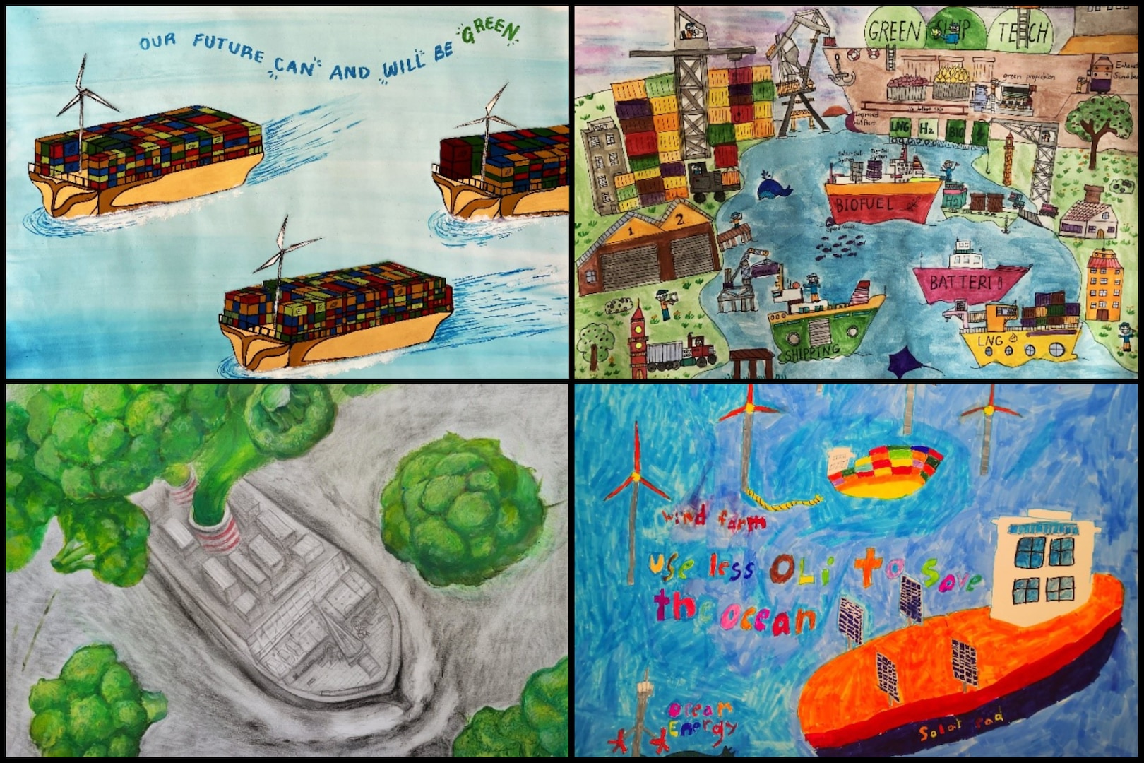 Young artists illustrate greener shipping