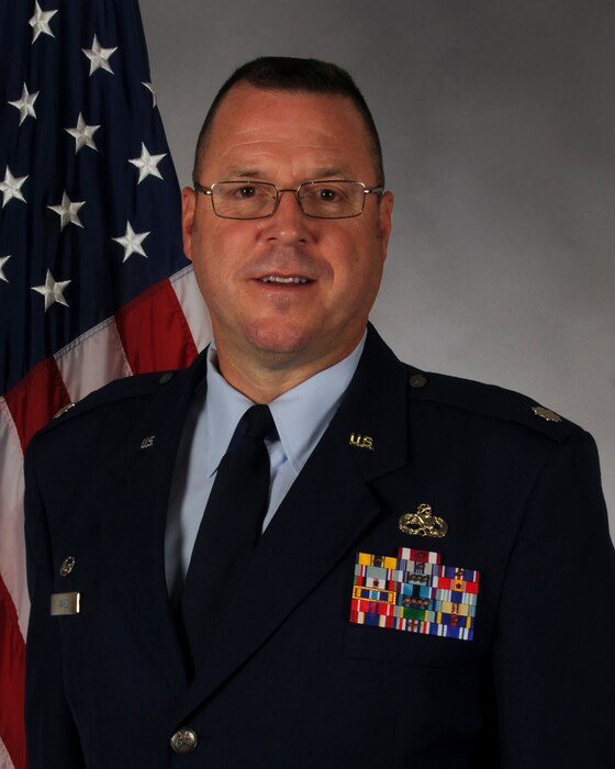 Official photo for Lt. Col. Benny Ward the 145th MXG Commander.