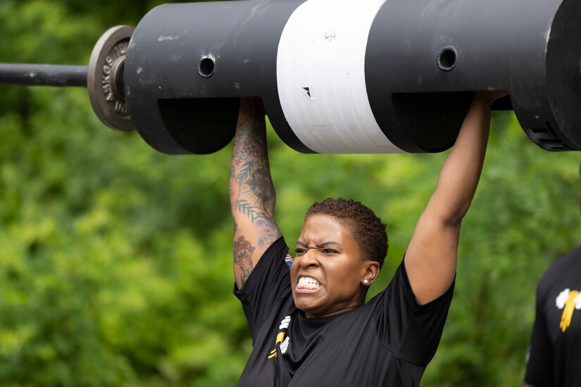 Soldiers take part in 2nd Annual Strongman and Strongwoman competition.