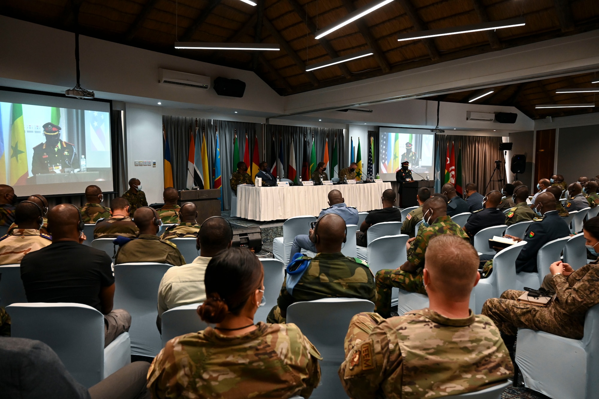 Association of African Air Forces’ 2022 LNO Working Group opening ceremonies in Kasane, Botswana, Aug. 22, 2022.