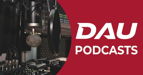 DAU Podcasts graphic