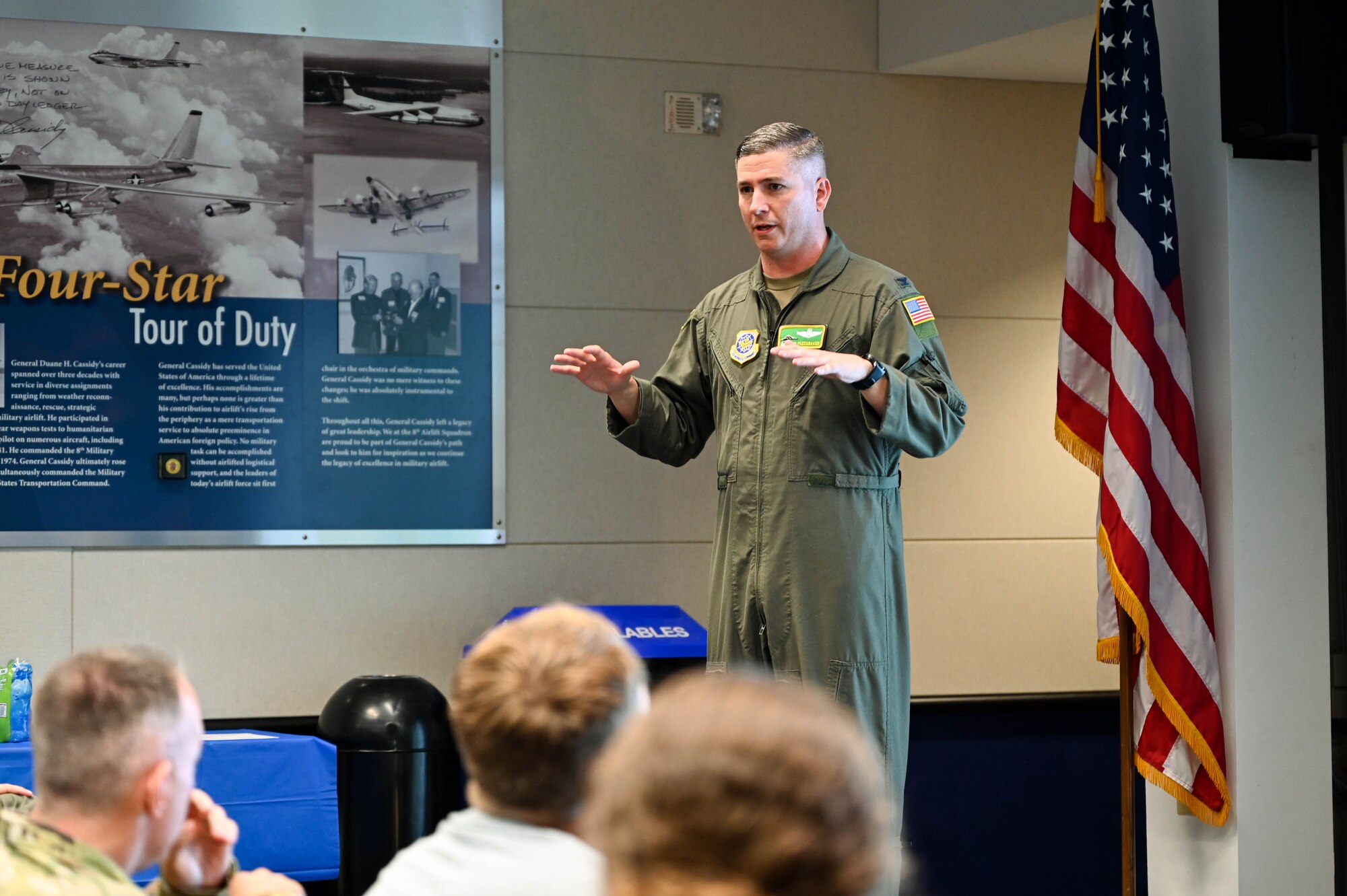 Military spouses go up in a C-17