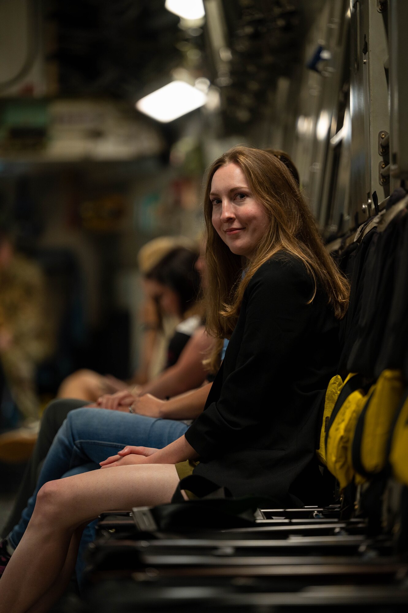 Military spouses go up in a C-17