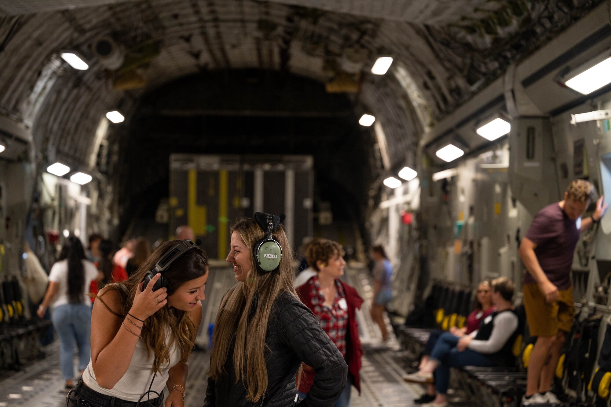 Military spouses go up in a C-17