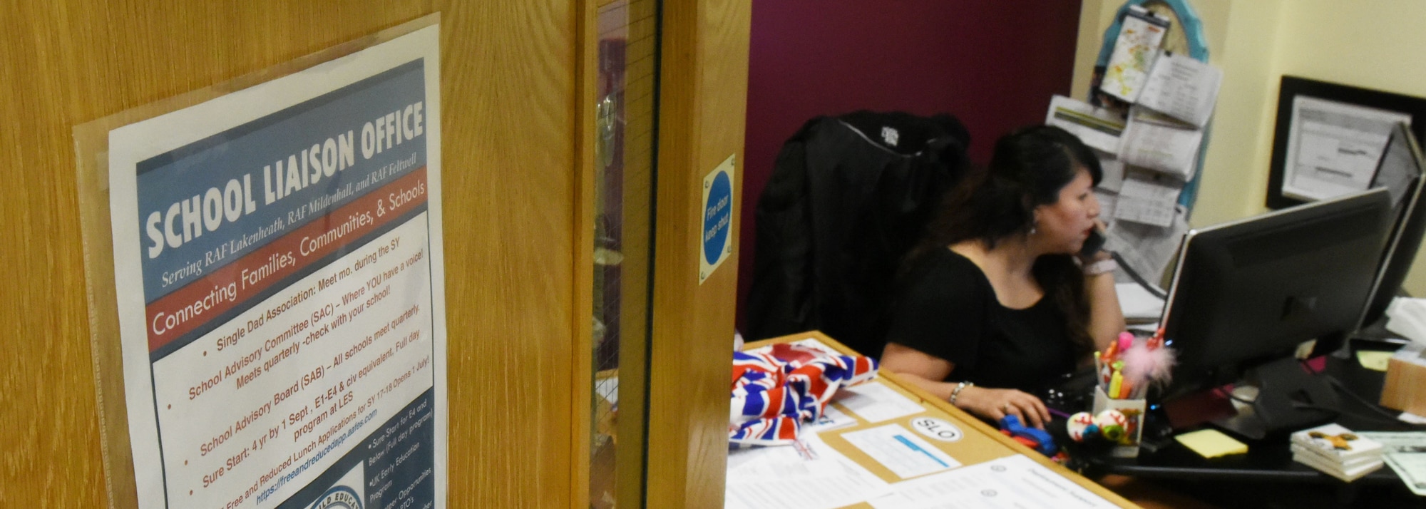 SLO talks to a phone customer