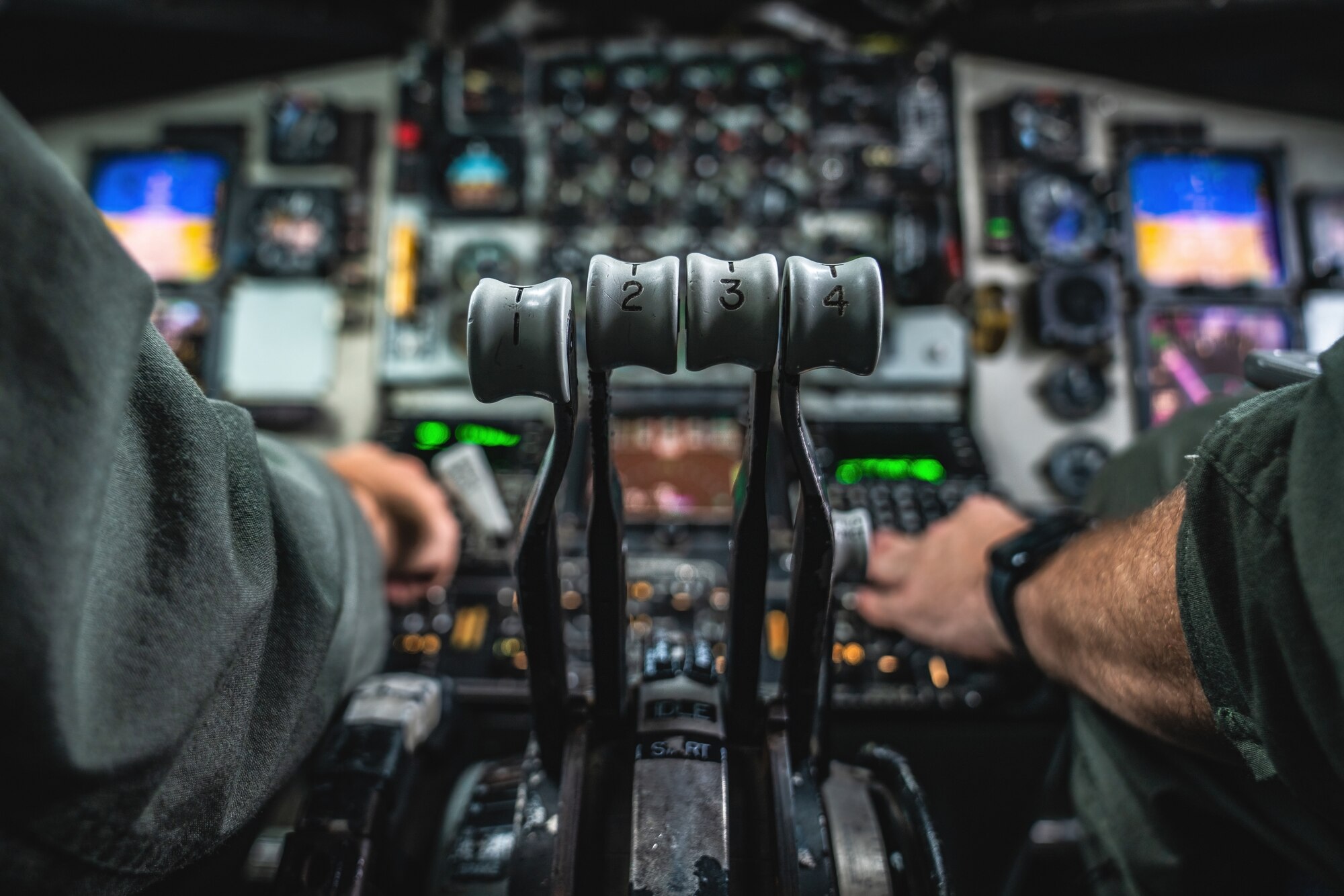 U.S. Air Force Capt. Andrew Bragado, left, and Capt. Jaymes Trimble, right, pilots assigned to the 50th Air Refueling Squadron, prepare to take off on a flight during the 6th Air Refueling Wing’s Agile Combat Employment capstone exercise at Joint Base Charleston, South Carolina, Aug. 23, 2022.