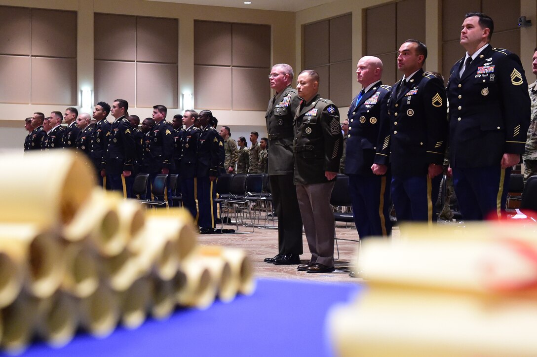USSPACECOM CSEL Speaks at Army NCO Induction Ceremony