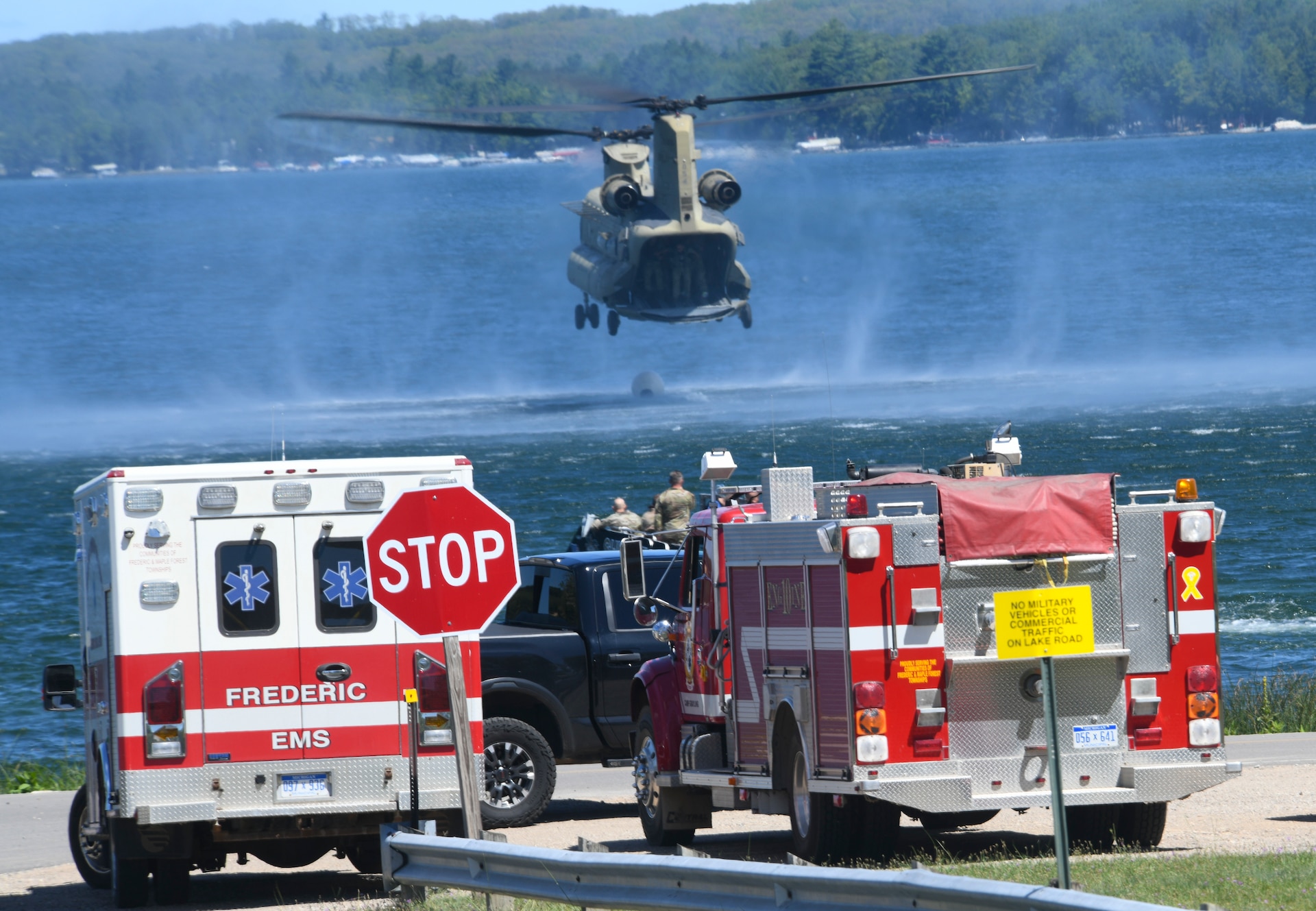 Frederic Township Fire Department Supports Camp Grayling, Northern Strike