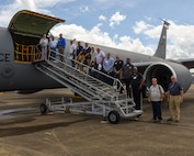 The 117th Air Refueling Wing conducts an Employer Support of the Guard and Reserve (ESGR) Boss flight at Sumpter Smith Joint National Guard Base, Alabama, Aug. 10, 2022.