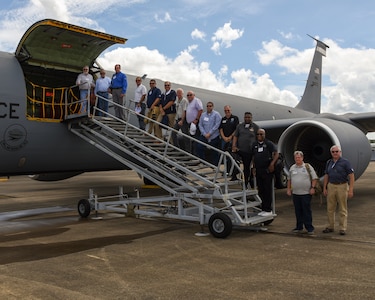 The 117th Air Refueling Wing conducts an Employer Support of the Guard and Reserve (ESGR) Boss flight at Sumpter Smith Joint National Guard Base, Alabama, Aug. 10, 2022.