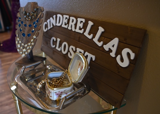 Cinderella’s Closet receives donations from people in the Vandenberg community to help assist anyone in a need of pieces to wear for formal events on and off base. (U.S. Space Force photo by Airman 1st Class Tiarra Sibley)