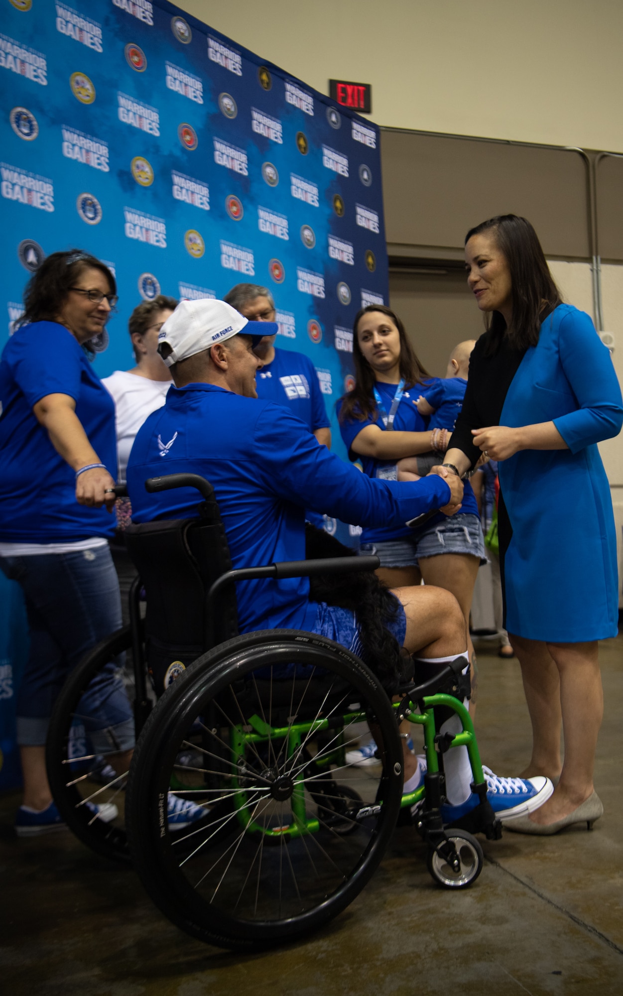 The Warrior Games is a Paralympic-style adaptive sports event showcasing the power of adaptive sports as part of recovery and the overall long-term resiliency of wounded, ill and injured service men and women around the DoD. (U.S. Air Force Photo by Shannon Hall)