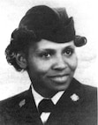 A portrait photo of Coast Guard SPAR Dr. Olivia Hooker, USCGR (WR), circa 1945