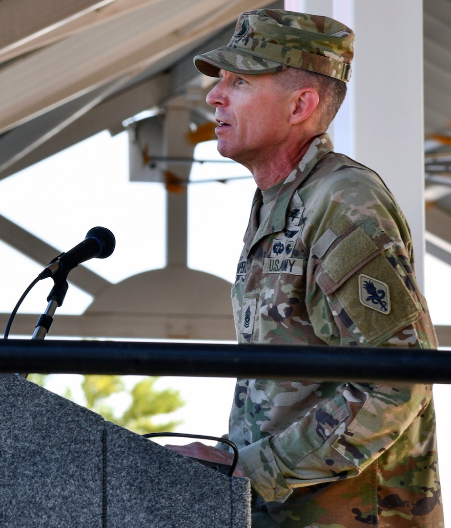 U.S. Army Command Sgt. Maj. Clark J. Charpentier MEDCoE Command