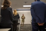 Paul M. Nakasone, General, U.S. Army; Commander, U.S. Cyber Command; Director, National Security Agency; Chief, Central Security Service, addresses college interns from NSA’s Director’s Summer Program (DSP) and Graduate Mathematics Program (GMP).