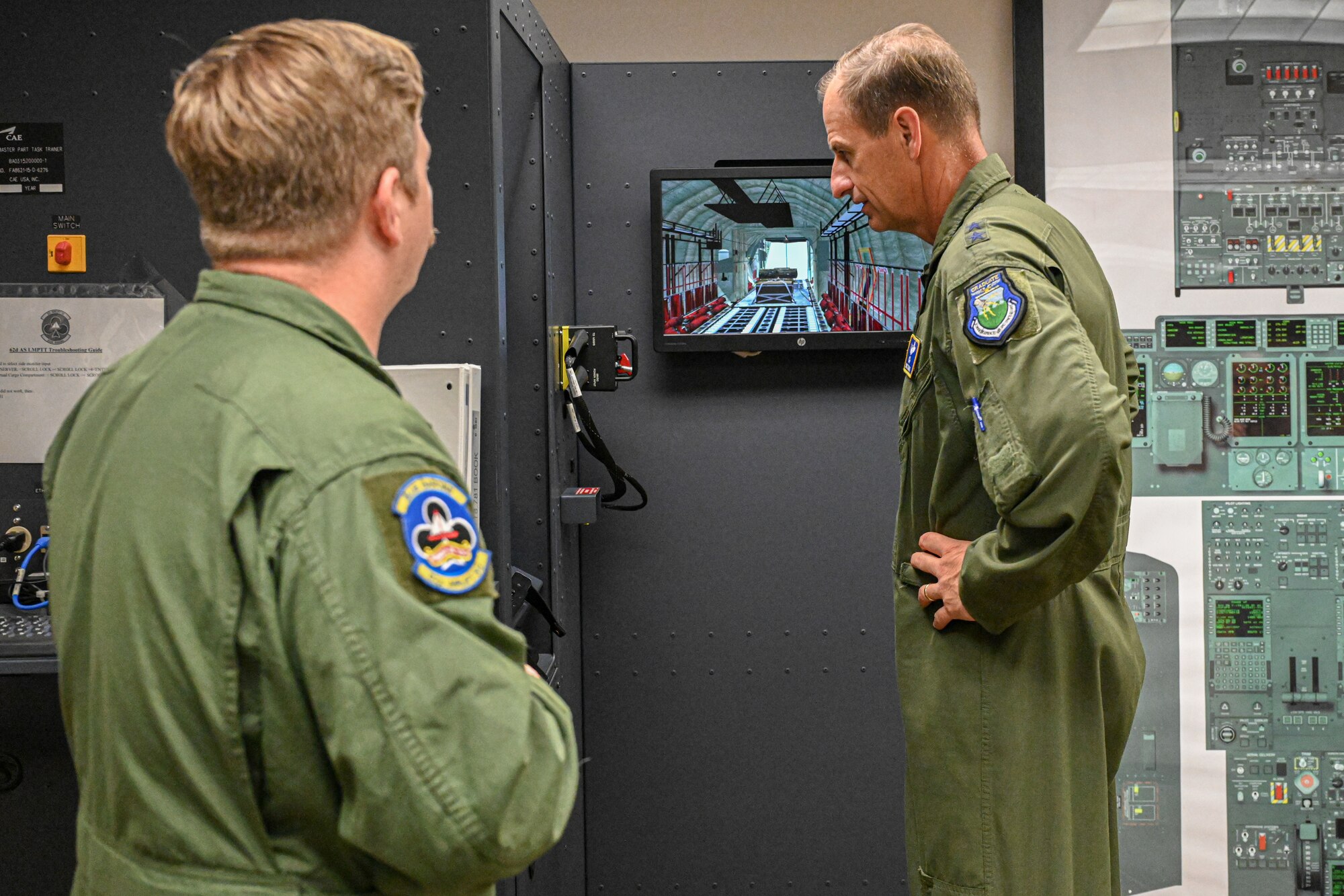 Maj. Gen. Corey Martin participates in virtual training demonstration.