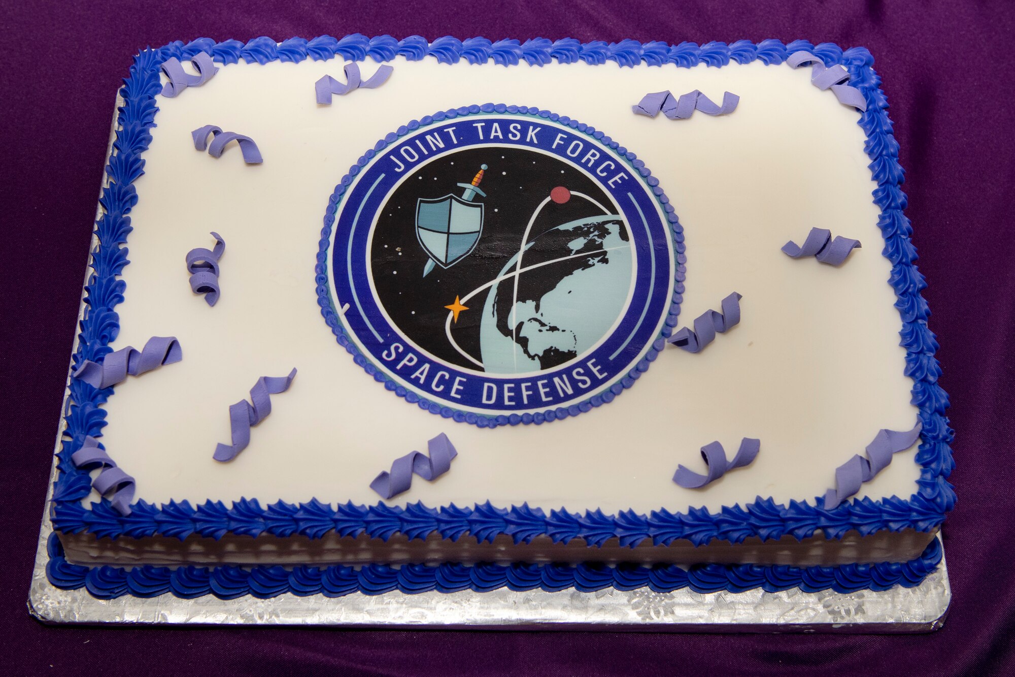 Sheet cake with JTF-SD logo