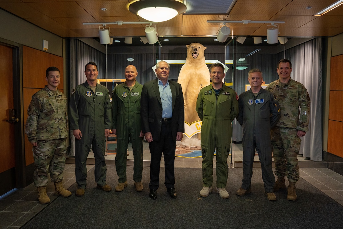 Photo of SecAF with JBER leadership