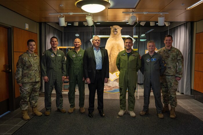 Photo of SecAF with JBER leadership