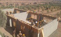 U.S. Navy Seabees, assigned to Naval Mobile Construction Battalion (NMCB) 133, U.S. Marine Corps engineers from 8th Engineer Support Battalion (ESB), and Royal Moroccan Army engineers work together in support of an Engineering Civic Action Project (ENCAP) in support of Exercise African Lion 22 (AL22) in Taliouine, Morocco. African Lion 2022 is U.S. Africa Command's largest annual exercise hosted by Morocco, Ghana, Senegal and Tunisia, June 6 - 30.