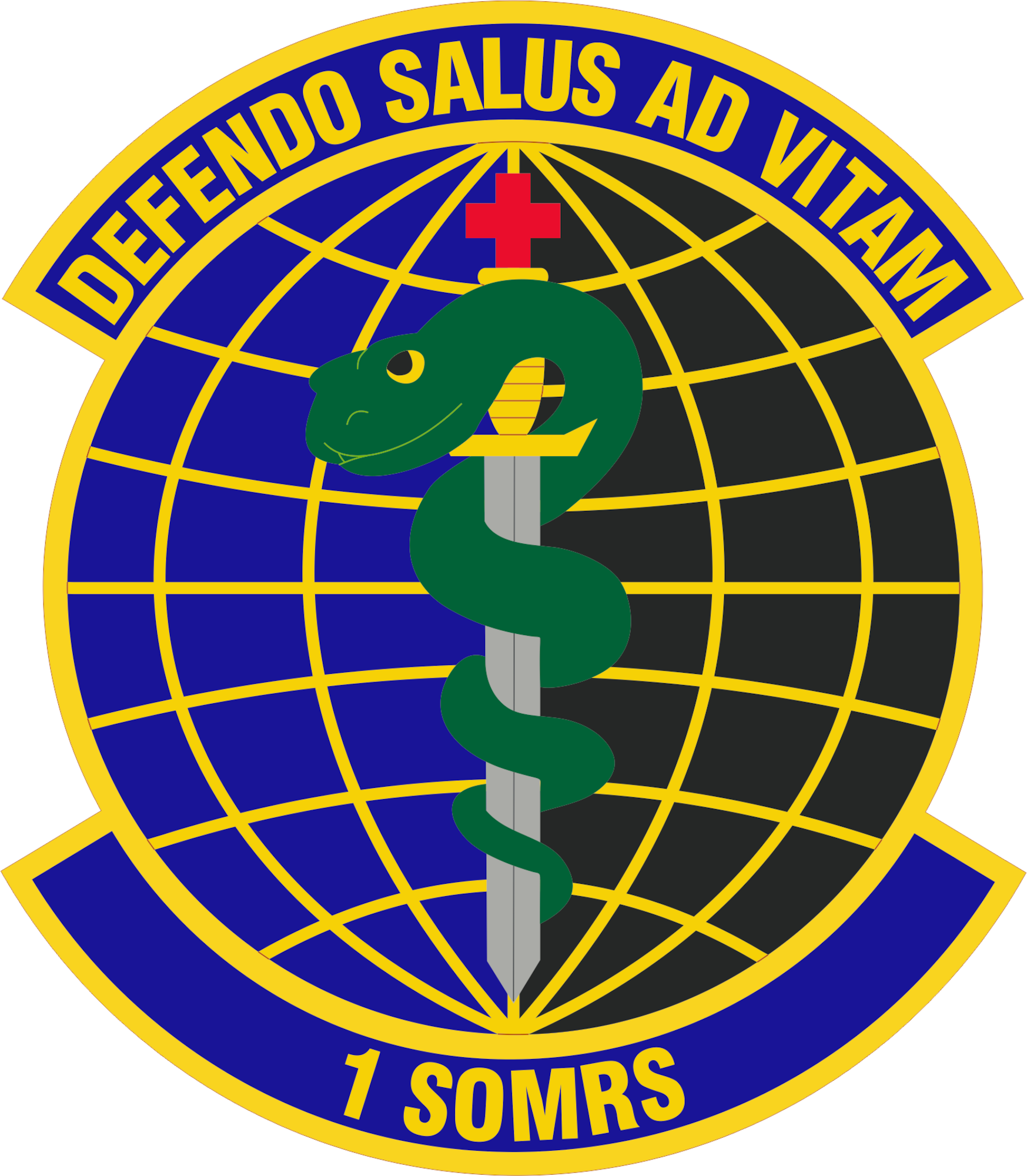 The 1st Special Operations Medical Readiness Squadron patch.
