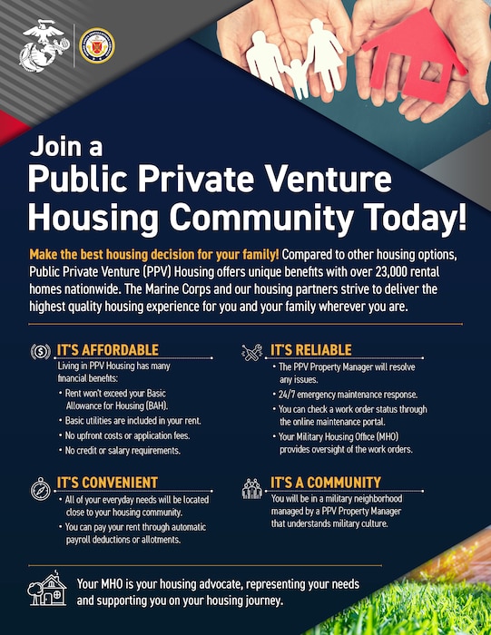Flyer recommending people join a Public Private Venture Housing Community.