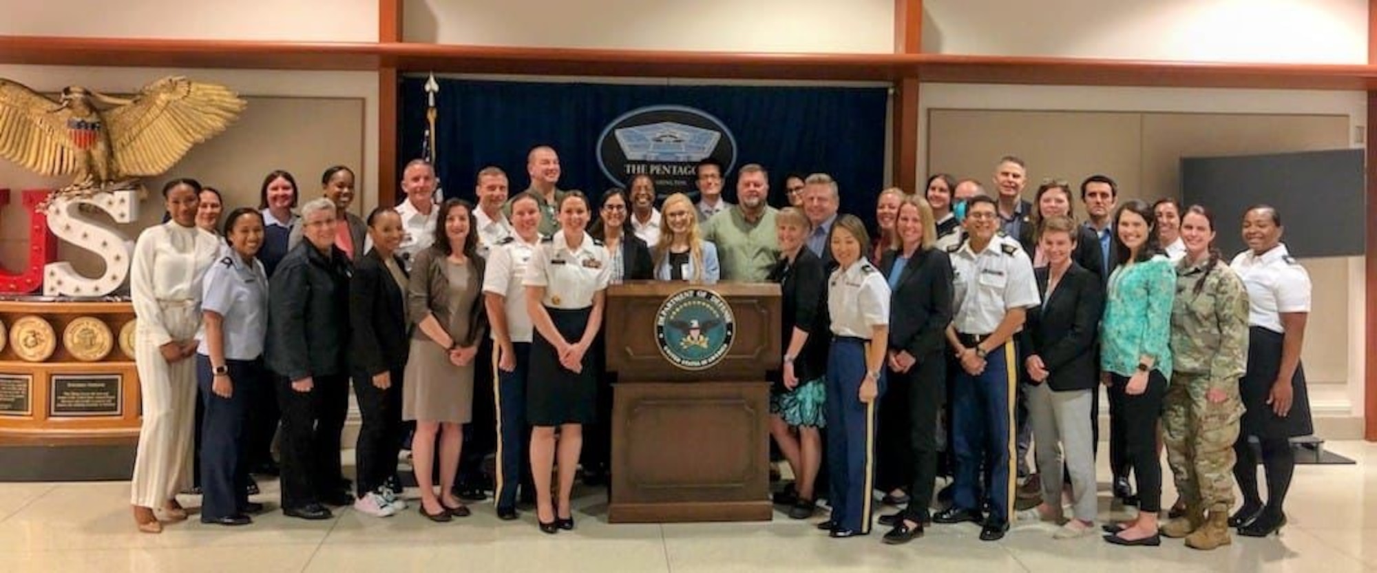 The Office of the Secretary of Defense and the Joint Staff held the first Operationalizing Women, Peace and Security 200 course, May 9-13, 2022, at the Pentagon in Arlington, Va. The Department of the Air Force graduated five new Gender Advisors. (Courtesy photo)