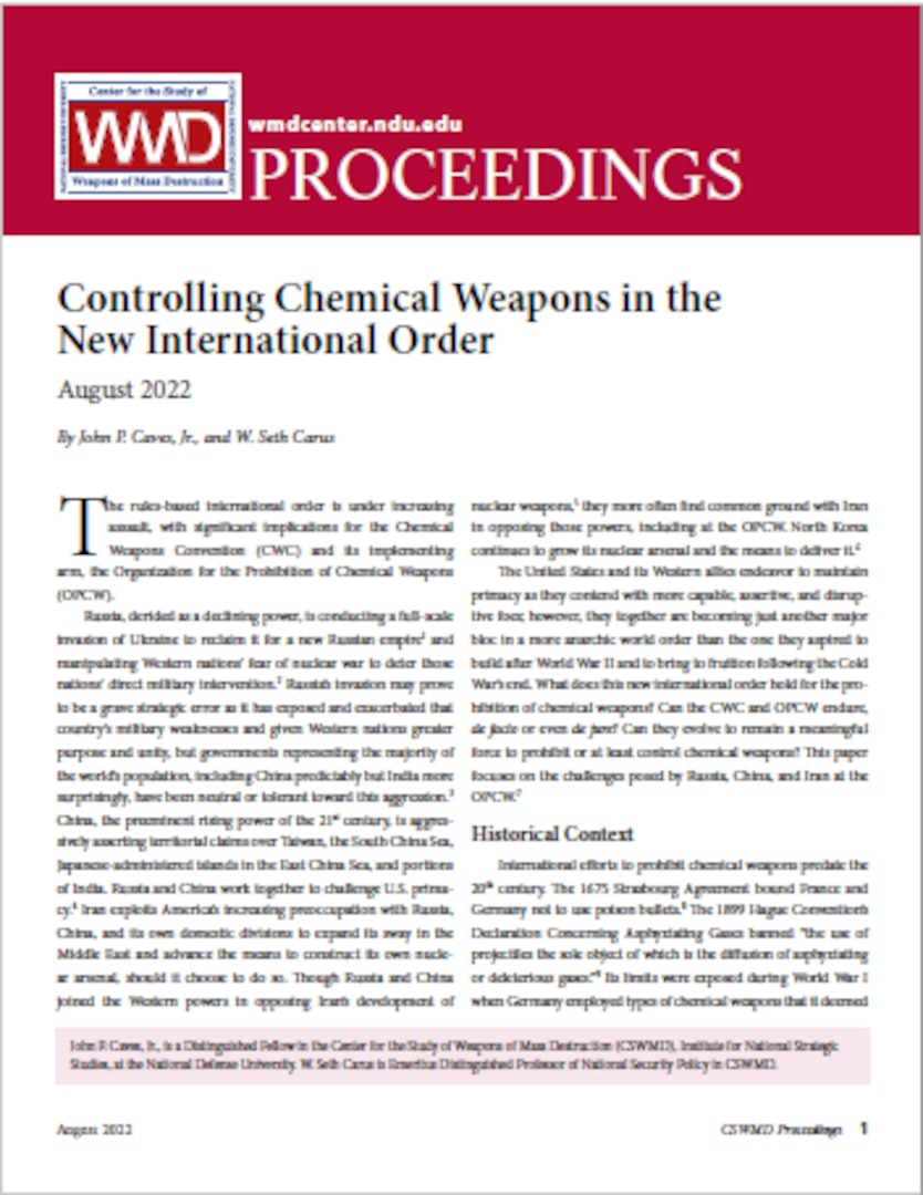 research paper on chemical weapons