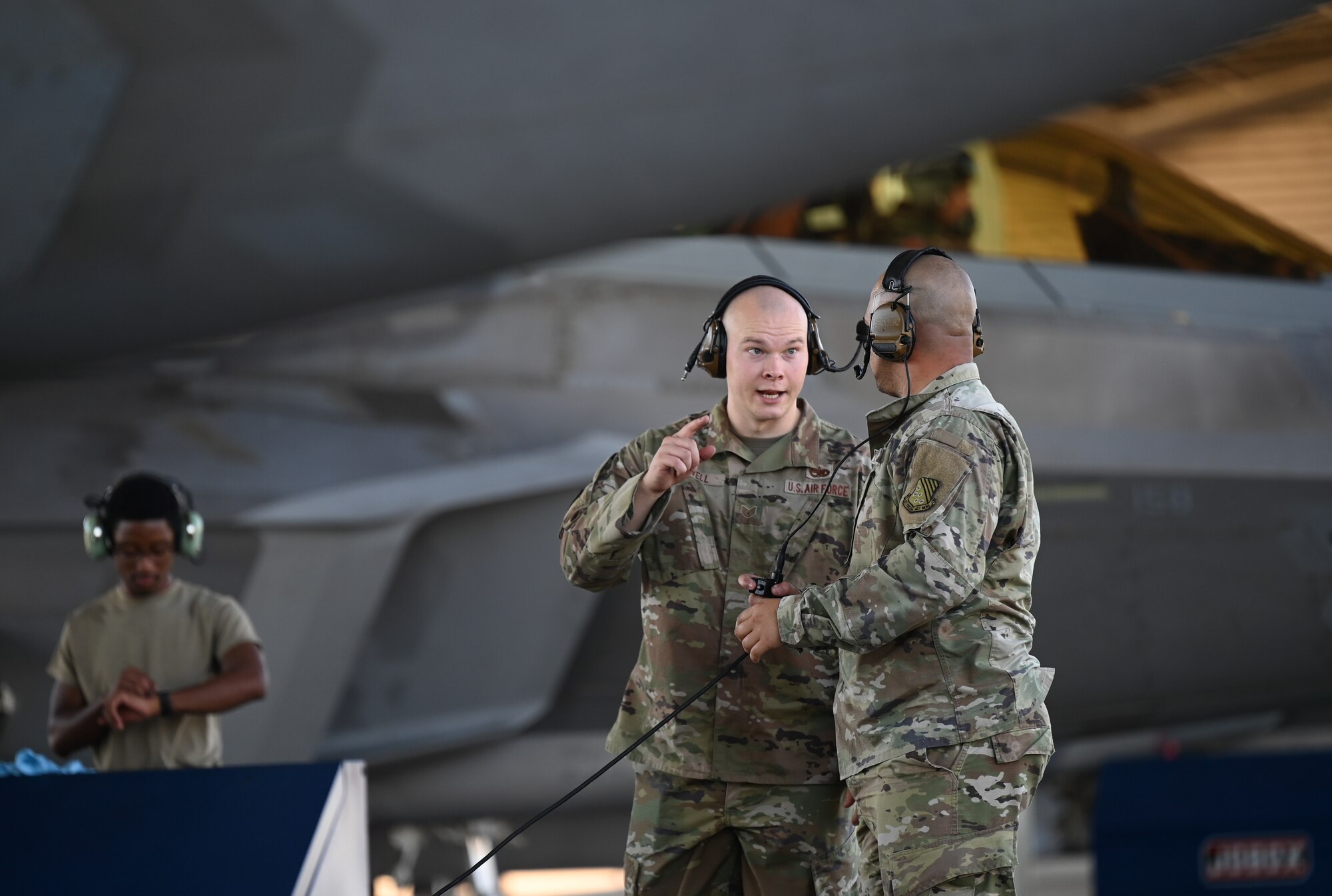 1st FW conducts MCA training on the flight line