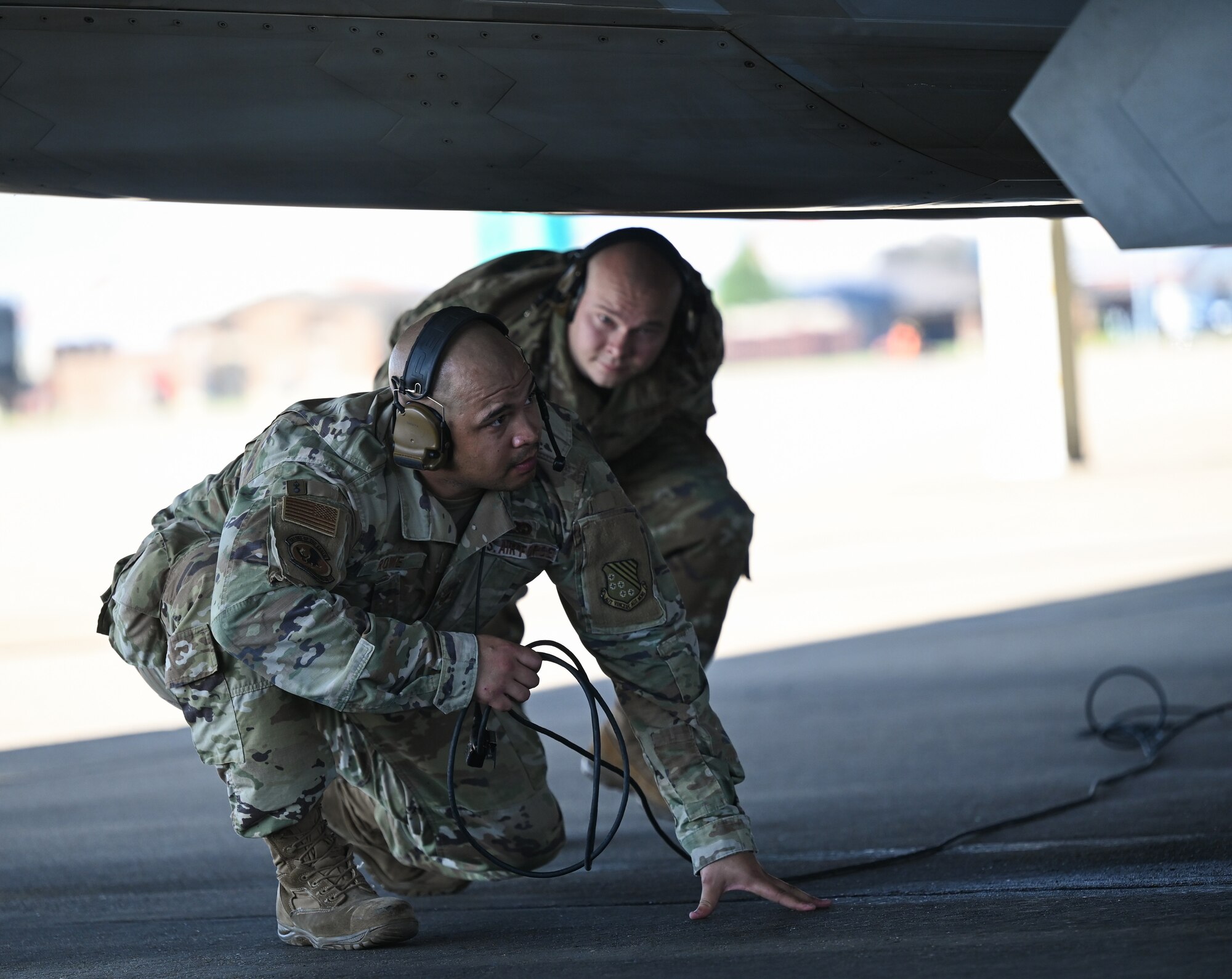 1st FW conducts MCA training on the flight line