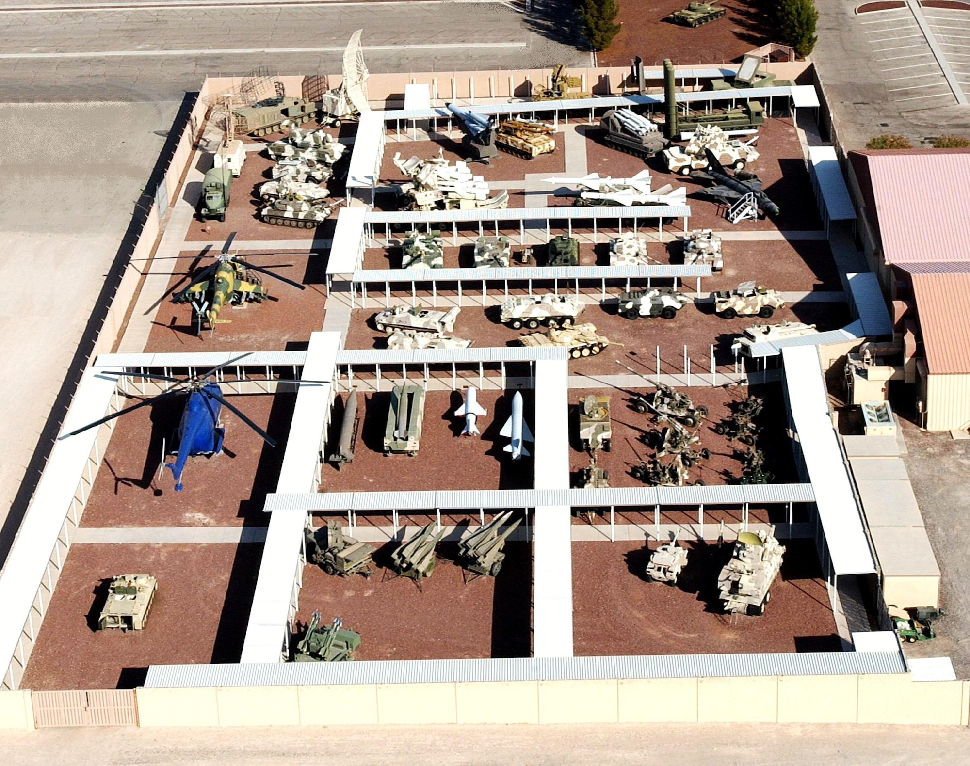 Above photo of a facility holding equipment.