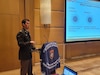 Army Reserve officer presents 'medical care in a radioactive environment' to NATO members