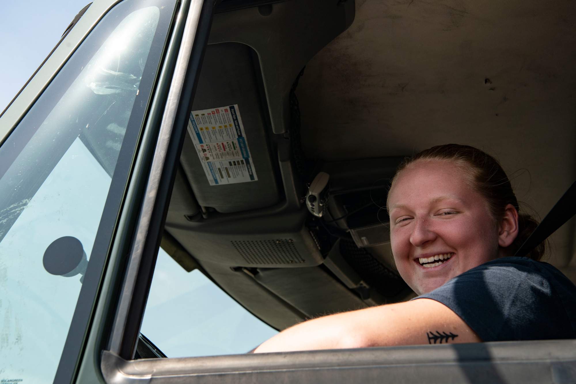 Airman 1st Class Maggie Bennett, 8th Logistics Readiness Squadron fuels distribution operator, pauses for a photo at Kunsan Air Base, Republic of Korea, Aug. 26, 2022. Bennett’s job as an operator is to service customers who require a refuel, taking less than 30 minutes to complete each request. (U.S. Air Force photo by Staff Sgt. Sadie Colbert)