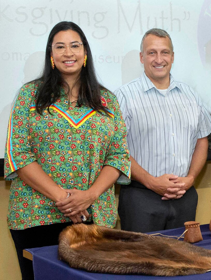 Narragansett Indian Tribe member shares the myths surrounding Thanksgiving as part of NUWC Division Newport’s National American Indian Heritage Month celebration