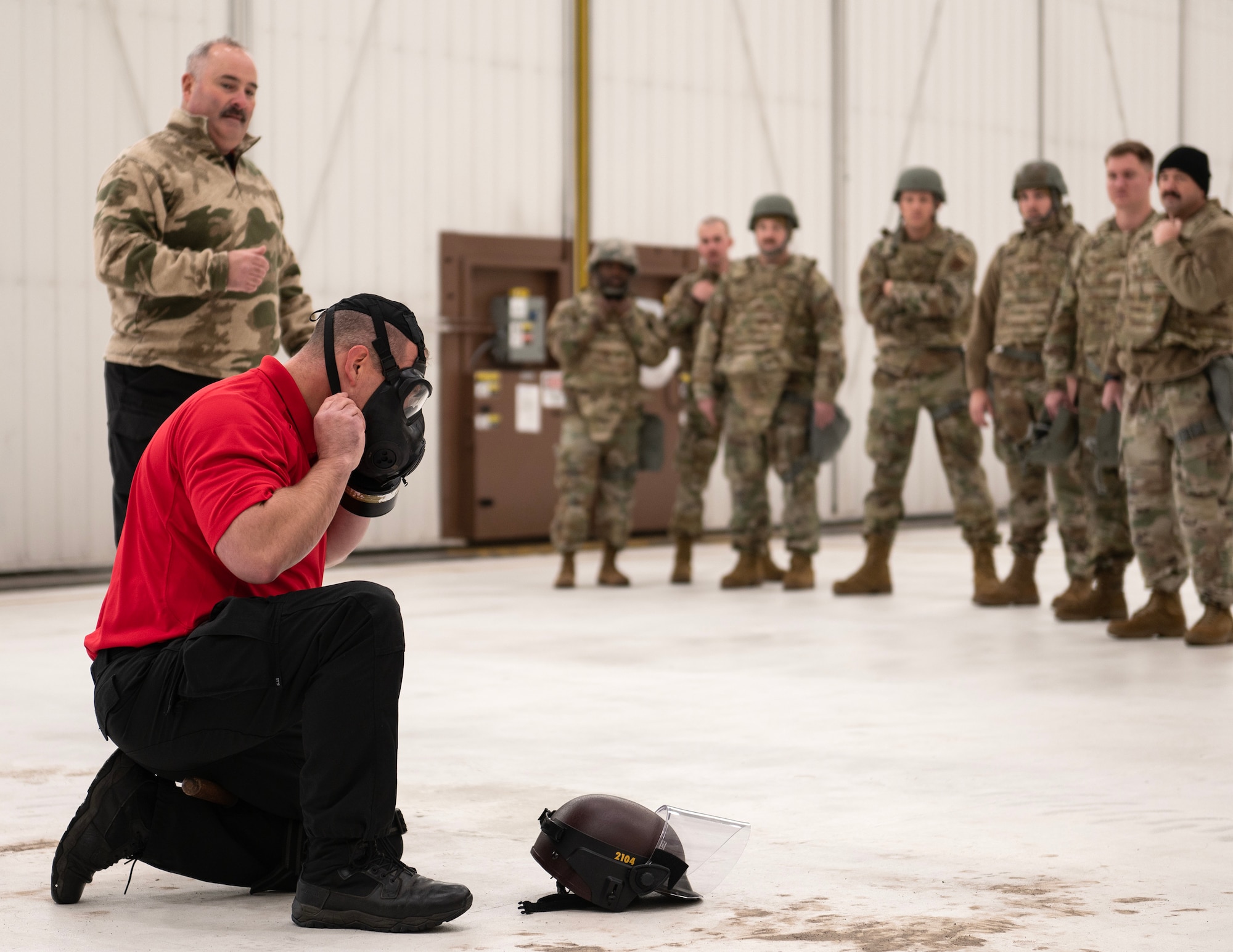 U.S. Air Force Airmen from the 133rd Airlift Wing participate in Domestic Operations Training in St. Paul, Minn., Nov. 19, 2022.