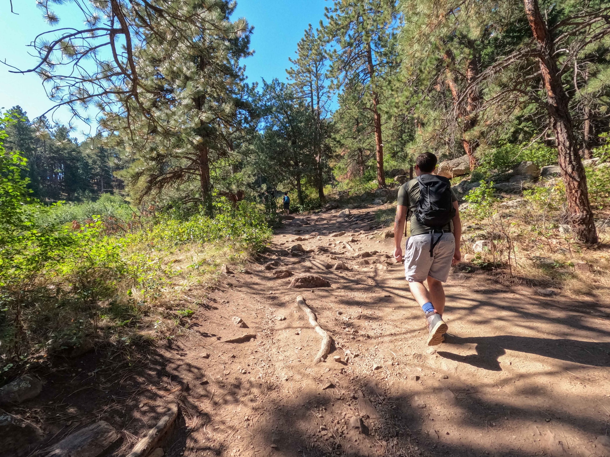 The Boulder Flatirons hiking trail
