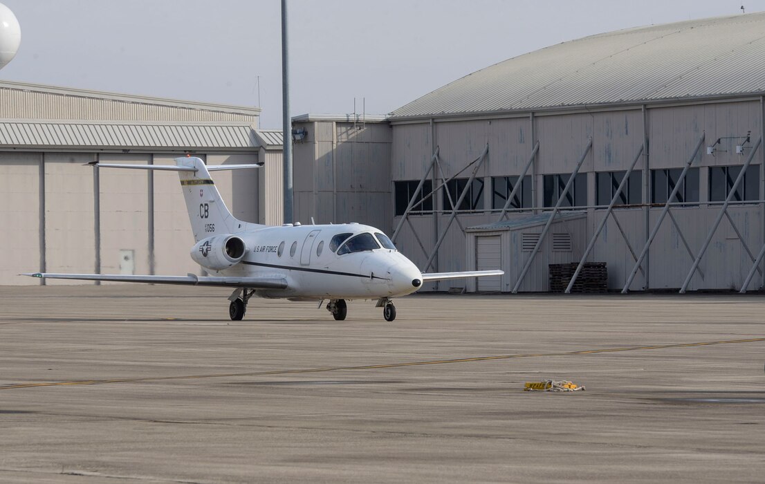 T-1 Jayhawk aircraft on the flightline