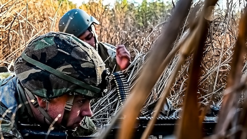 The U.S. Army 351st Psychological Operations Company conducts Urban Operations training at Joint Base McGuire-Dix-Lakehurst, N.J. on Nov. 19, 2022. Training factors in U.O. include the presence of civilians and the complexity of urban terrain. Urban combat operations may be conducted to capitalize on strategic or tactical advantages associated with the possession or the control of a particular urban area or to deny these advantages to the enemy.