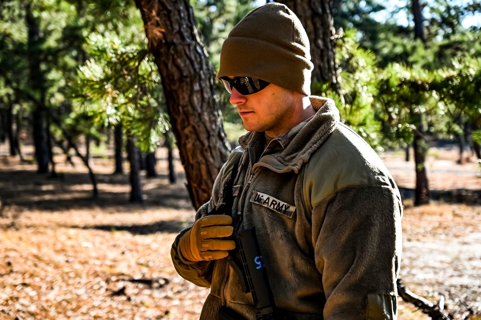 The U.S. Army 351st Psychological Operations Company conducts Urban Operations training at Joint Base McGuire-Dix-Lakehurst, N.J. on Nov. 19, 2022. Training factors in U.O. include the presence of civilians and the complexity of urban terrain. Urban combat operations may be conducted to capitalize on strategic or tactical advantages associated with the possession or the control of a particular urban area or to deny these advantages to the enemy.