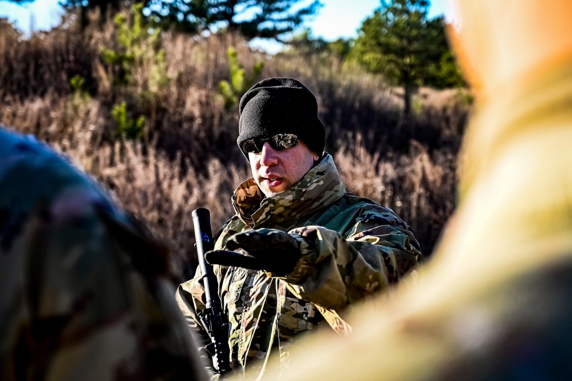 The U.S. Army 351st Psychological Operations Company conducts Urban Operations training at Joint Base McGuire-Dix-Lakehurst, N.J. on Nov. 19, 2022. Training factors in U.O. include the presence of civilians and the complexity of urban terrain. Urban combat operations may be conducted to capitalize on strategic or tactical advantages associated with the possession or the control of a particular urban area or to deny these advantages to the enemy.