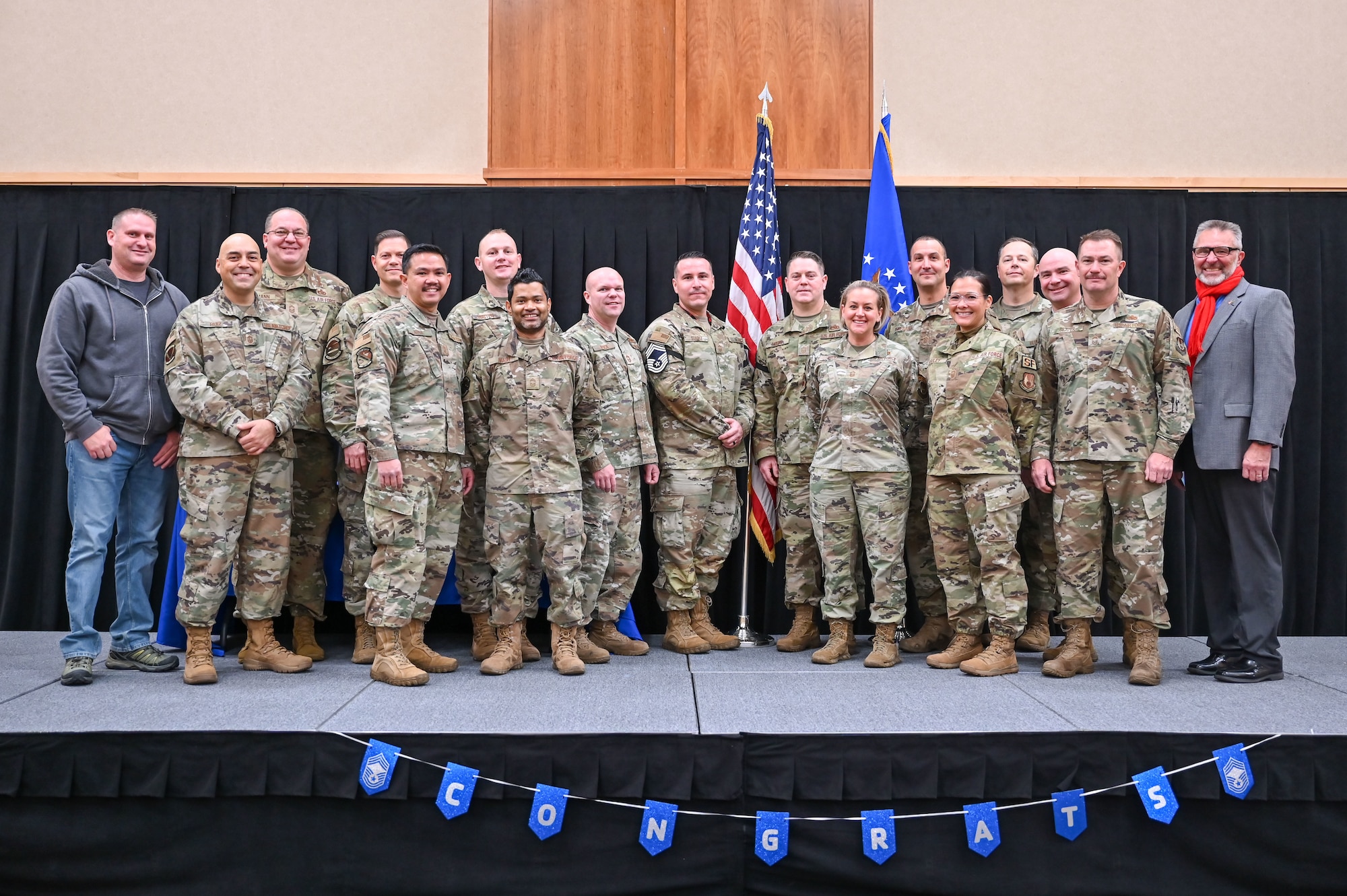 Group photo of base chiefs