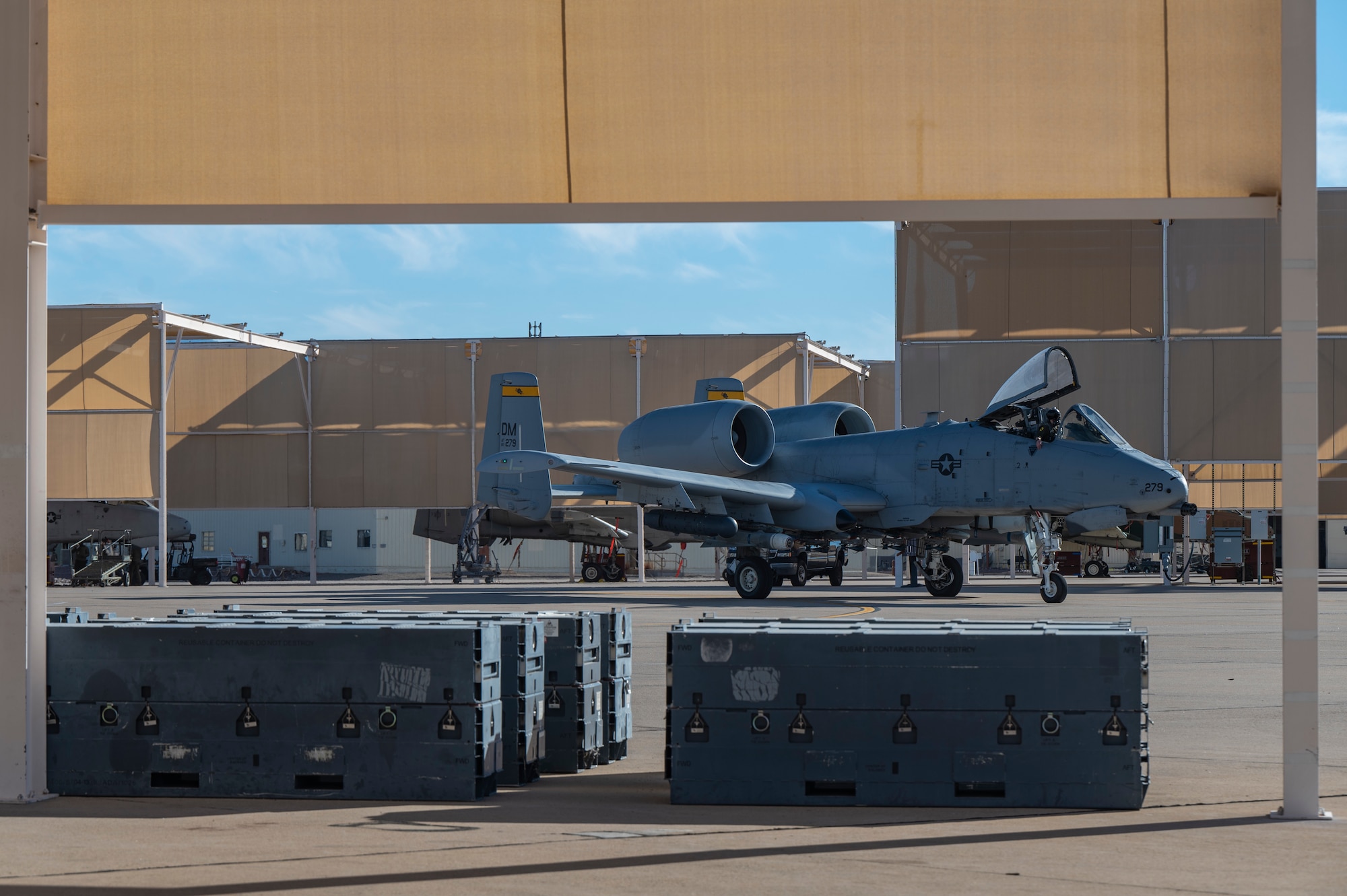 This is a picture of an A-10 preparing to take off.